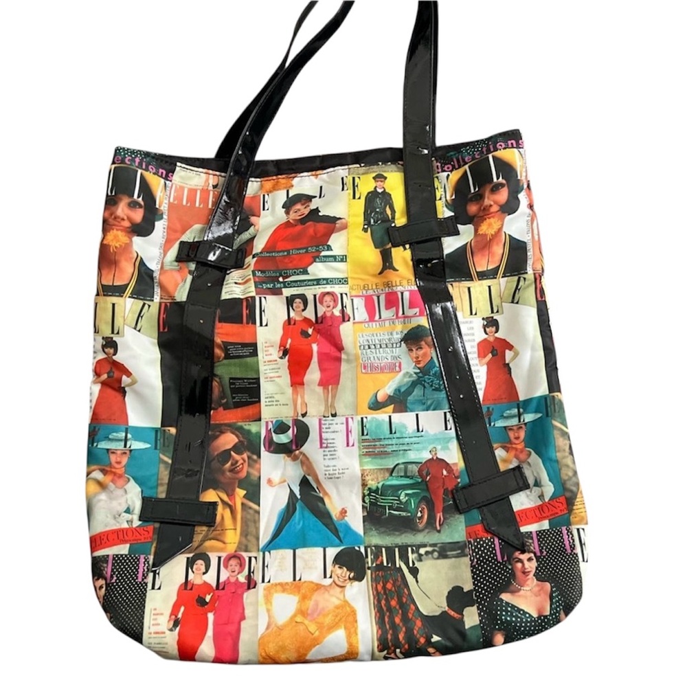 Elle Magazine Print Tote Bag - Multicolor